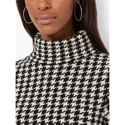 burberry plaid turtleneck|houndstooth turtleneck women.